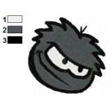 Black Puffle Embroidery Design 02